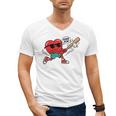 Heart Valentines Day Baseball Men Boys Kids Teens Men's V-Neck T-Shirt Heart Valentines Day Baseball Men Boys Kids Teens Men's V-Neck T-Shirt