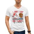 I Just Hit 100 Days Of School Baseball Boy Girl Teacher Men's V-Neck T-Shirt