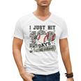 I Just Hit 100 Days Of School Teacher Baseball Boys Kids Men's V-Neck T-Shirt I Just Hit 100 Days Of School Teacher Baseball Boys Kids Men's V-Neck T-Shirt