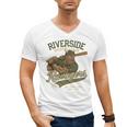 Riverside Ravagers Retro Minor League Baseball Men's V-Neck T-Shirt Riverside Ravagers Retro Minor League Baseball Men's V-Neck T-Shirt