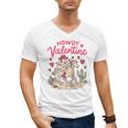 Valentine’s Day Western Life Cowboys Cupid Howdy Valentine Raglan Baseball Tee Men's V-Neck T-Shirt