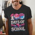 100 Days Of School Baseball Lover Donut Drip Boy Girl Men's V-Neck T-Shirt 100 Days Of School Baseball Lover Donut Drip Boy Girl Men's V-Neck T-Shirt