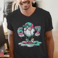 67 Meme Six Seven 6 7 Meme Baseball Ice Cream Drip Men's V-Neck T-Shirt
