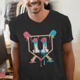 Baseball 11 Year Old Ice Cream Drip 11th Birthday Boy Player Men's V-Neck T-Shirt Baseball 11 Year Old Ice Cream Drip 11th Birthday Boy Player Men's V-Neck T-Shirt