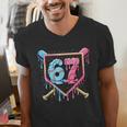 Baseball 67 Ice Cream Drip Six Seven Meme Boy Girl Kid Men's V-Neck T-Shirt