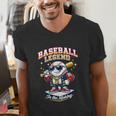 Baseball Cute Youth Ice Cream Valentine Day Sporty Fun Men's V-Neck T-Shirt Baseball Cute Youth Ice Cream Valentine Day Sporty Fun Men's V-Neck T-Shirt