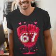 Baseball Drip Ice Cream Valentine Youth Boys Girls Sport Men's V-Neck T-Shirt Baseball Drip Ice Cream Valentine Youth Boys Girls Sport Men's V-Neck T-Shirt