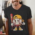 Baseball Drip Baseball Life Style 101 Apparel Youth Men's V-Neck T-Shirt