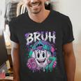 Bruh 67 Baseball Drip Boys Kids Six Seven Meme 6-7 Dripping Men's V-Neck T-Shirt Bruh 67 Baseball Drip Boys Kids Six Seven Meme 6-7 Dripping Men's V-Neck T-Shirt