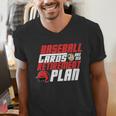 Cards Collector Baseball Cards Are My Retirement Plan Men's V-Neck T-Shirt Cards Collector Baseball Cards Are My Retirement Plan Men's V-Neck T-Shirt