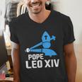Da Pope Leo XIV Baseball Men's V-Neck T-Shirt Da Pope Leo XIV Baseball Men's V-Neck T-Shirt