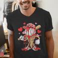 Kids Baseball Drip Ice Cream Apparel Kids Boys Valentine Men's V-Neck T-Shirt