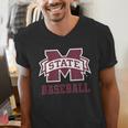 Mississippi State Baseball Bulldogs NCAA MS16 Men's V-Neck T-Shirt Mississippi State Baseball Bulldogs NCAA MS16 Men's V-Neck T-Shirt