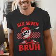 Six Seven 67 Bruh Baseball Valentine’s Day Teens Boys Kids Men's V-Neck T-Shirt Six Seven 67 Bruh Baseball Valentine’s Day Teens Boys Kids Men's V-Neck T-Shirt