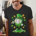 St Patrick Day Baseball Drip Ice Cream Baseball Men's V-Neck T-Shirt St Patrick Day Baseball Drip Ice Cream Baseball Men's V-Neck T-Shirt