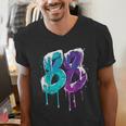 Vintage Baseball 88 Number Men's V-Neck T-Shirt Vintage Baseball 88 Number Men's V-Neck T-Shirt