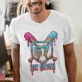 Baseball Drip Number 67 Player 6-7 Six Seven Meme Gen Alpha Men's V-Neck T-Shirt Baseball Drip Number 67 Player 6-7 Six Seven Meme Gen Alpha Men's V-Neck T-Shirt