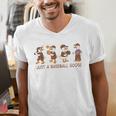 Baseball Goose Baseball Silly Goose Game Day Sports Men's V-Neck T-Shirt