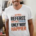 Retired Basketball Referee For Baseball Refs Men's V-Neck T-Shirt
