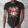 Baseball Heart Valentines Day Baseball Ice Cream Drip Boys Men's V-Neck T-Shirt