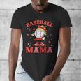 Baseball Mama Sports Mom Baseball Valentine Drip Girls Women Men's V-Neck T-Shirt