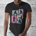 Baseball Player Collage Women Kids Coach Youth Girl Men's V-Neck T-Shirt Baseball Player Collage Women Kids Coach Youth Girl Men's V-Neck T-Shirt