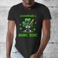 Baseball St Patrick's Day Irish Shamrock Trendy Men's V-Neck T-Shirt Baseball St Patrick's Day Irish Shamrock Trendy Men's V-Neck T-Shirt