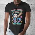 Birthday Boy 12th Birthday Baseball Men's V-Neck T-Shirt