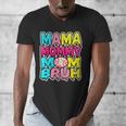 Retro Mama Mommy Mom Bruh Baseball Women Girls Men's V-Neck T-Shirt