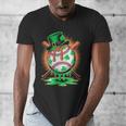 St Patrick Day Baseball Drip Ice Cream Kids Boys Men Men's V-Neck T-Shirt St Patrick Day Baseball Drip Ice Cream Kids Boys Men Men's V-Neck T-Shirt