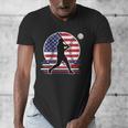 Women's Batter Patriotic American Flag Baseball Silks Men's V-Neck T-Shirt