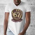 67 Ice Cream Drip Six Seven Baseball Premium Tri-Blend Men's V-Neck T-Shirt