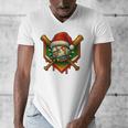 Baseball Xmas Christmas Baseball Ice Cream Drip Boys Men's V-Neck T-Shirt