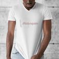 Philadelphia Baseball Skyline Philly Men Women Men's V-Neck T-Shirt Philadelphia Baseball Skyline Philly Men Women Men's V-Neck T-Shirt