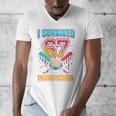 I Survived 67 Days Of School Baseball Drip Six Seven Meme Men's V-Neck T-Shirt