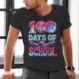 100 Days Of School Baseball Ice Cream Drip For Boys Kid Men's V-Neck T-Shirt