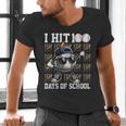 100 Days Of School Boys Kids 100th Day Balls Baseball Kids Men's V-Neck T-Shirt 100 Days Of School Boys Kids 100th Day Balls Baseball Kids Men's V-Neck T-Shirt