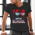100 Days Of School Dripping Baseball 100th Day Teacher Boy Men's V-Neck T-Shirt