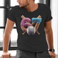 67 Baseball Ice Cream Drip Kids Youth Men's V-Neck T-Shirt