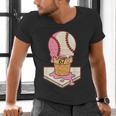 67 Tee Baseball Creamy Dripping Graphic Sixty-Seven Clothes Men's V-Neck T-Shirt