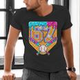 Baseball Drip Number 67 Ice Cream Home Plate Drip Men's V-Neck T-Shirt