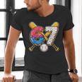 Baseball Drip Number 67 Player 67th Birthday Meme Men's V-Neck T-Shirt
