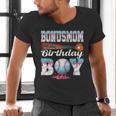 Baseball Ice Cream Drip Bonus Mom Of The Birthday Boy Men's V-Neck T-Shirt Baseball Ice Cream Drip Bonus Mom Of The Birthday Boy Men's V-Neck T-Shirt