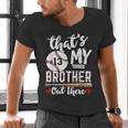Baseball Jersey Number 13 That's My Brother Out There Men's V-Neck T-Shirt Baseball Jersey Number 13 That's My Brother Out There Men's V-Neck T-Shirt