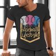 Baseball Lifestyle Ball Sprinkles Drip Boys Kids Men Teen Men's V-Neck T-Shirt Baseball Lifestyle Ball Sprinkles Drip Boys Kids Men Teen Men's V-Neck T-Shirt