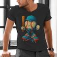 Baseball Lifestyle Youth Baseball Drip Icecream Men's V-Neck T-Shirt Baseball Lifestyle Youth Baseball Drip Icecream Men's V-Neck T-Shirt