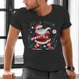 Baseball Santa 67 Christmas Xmas Pajamas Boys Kid Men's V-Neck T-Shirt