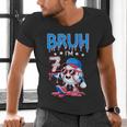 Bruh I'm 7 Baseball Ice Cream Drip It's My 7th Birthday Men's V-Neck T-Shirt Bruh I'm 7 Baseball Ice Cream Drip It's My 7th Birthday Men's V-Neck T-Shirt