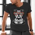 Bulldog Mascot Sports Fan Football Basketball Baseball Men's V-Neck T-Shirt Bulldog Mascot Sports Fan Football Basketball Baseball Men's V-Neck T-Shirt