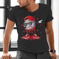 Dabbing Baseball Drip Ice Cream Youth Boy Valentines Day Men's V-Neck T-Shirt Dabbing Baseball Drip Ice Cream Youth Boy Valentines Day Men's V-Neck T-Shirt